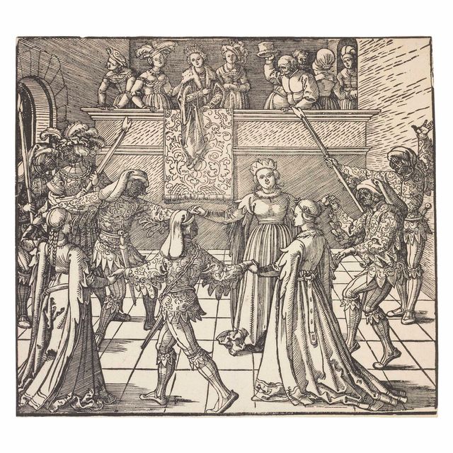 Albrecht Dürer — "Танец-маскарад с факелами", автор: Фрейдал (B. app. 38; M., зал. 250; S.M.S. 272.5)