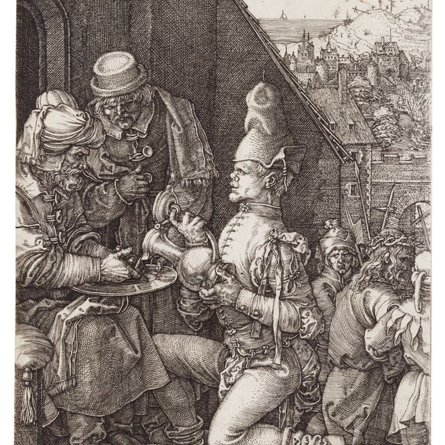 Albrecht Dürer — Пилат, моющий руки, из "Выгравированных страстей господних"