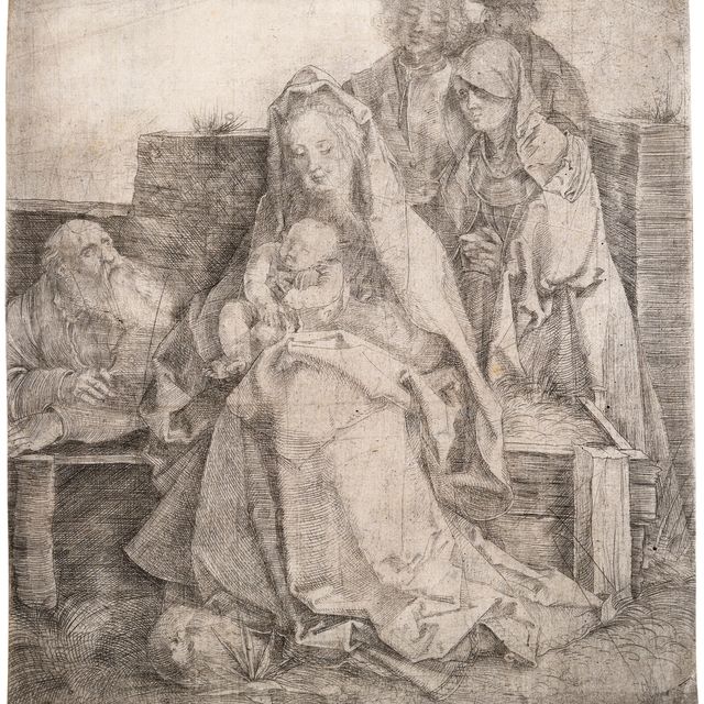 Albrecht Dürer — Святое семейство со святыми Иоанном, Марией Магдалиной и Никодимом