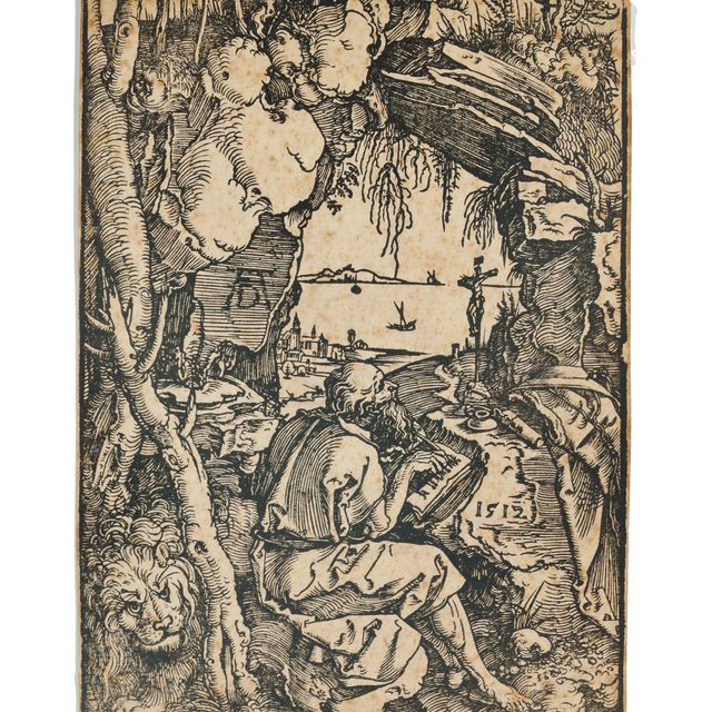 Albrecht Dürer — Святой Иероним в пещере (Барч, 113; Медер, Холштайн, 229)