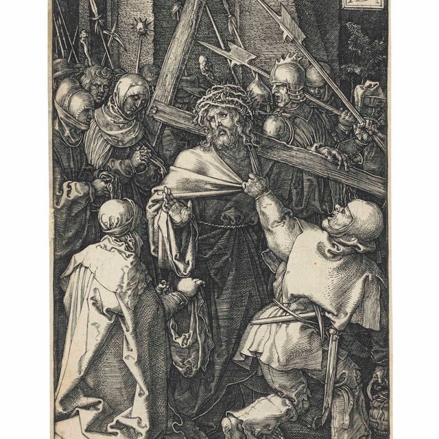 Albrecht Dürer — Христос, несущий крест, с гравюры "Страсти Господни"