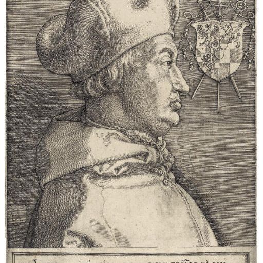 Albrecht Dürer — Кардинал Альбрехт Бранденбургский (Великий кардинал) (B. 103; M., Зал. 101; S.M.S. 97)