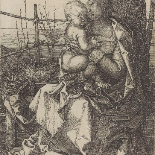 Albrecht Dürer — Богородица с младенцем, сидящие у дерева (ч. 35; М., Зал. 34; С.М.С. 67)