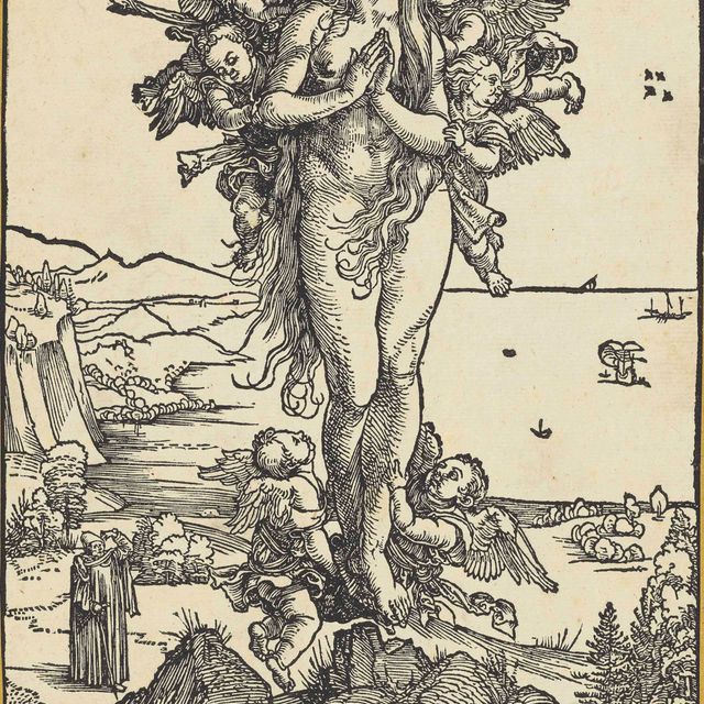 Albrecht Dürer — Возвышение святой Марии Магдалины