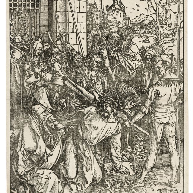 Albrecht Dürer — Христос, несущий крест, из книги "Великие страсти"