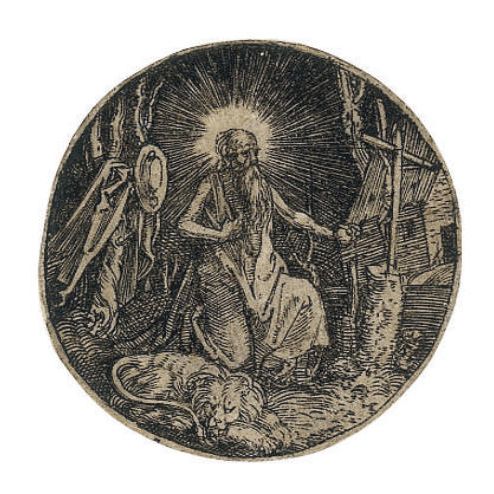 Albrecht Dürer — Святой Иероним в покаянии (т. 62; Медер, стр. 92; Холл, стр. 260, № I)