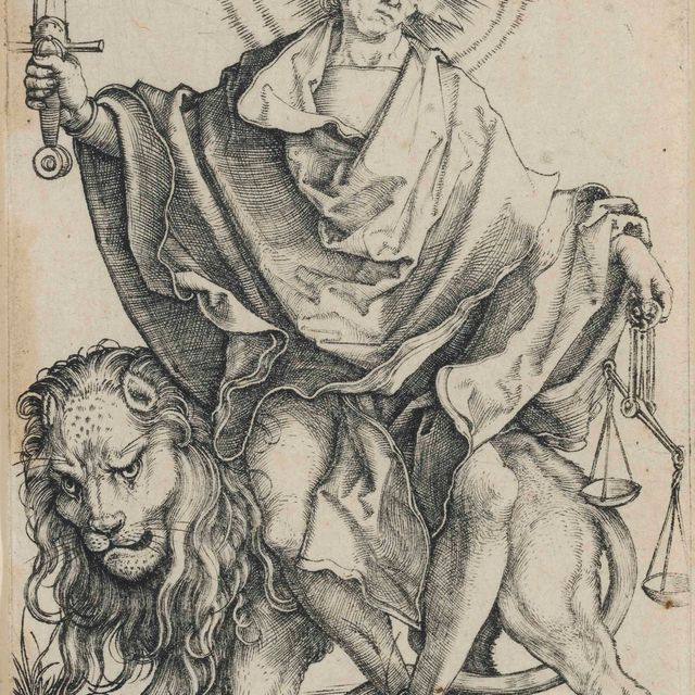 Albrecht Dürer — Сол правосудия (Барч, 79; Медер, Холстейн, 73; Шох, Менде и Шербаум по 23)