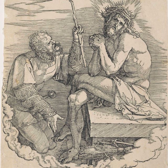 Albrecht Dürer — Христос, Муж скорбей, осмеянный солдатом, из фильма "Великие страсти"