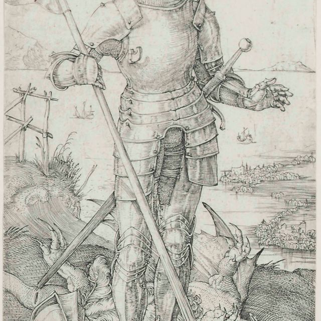 Albrecht Dürer — Пеший марш Святого Георгия (Барч, 53; Медер, Холштайн, 55; Шох, Менде и Шербаум, 34)