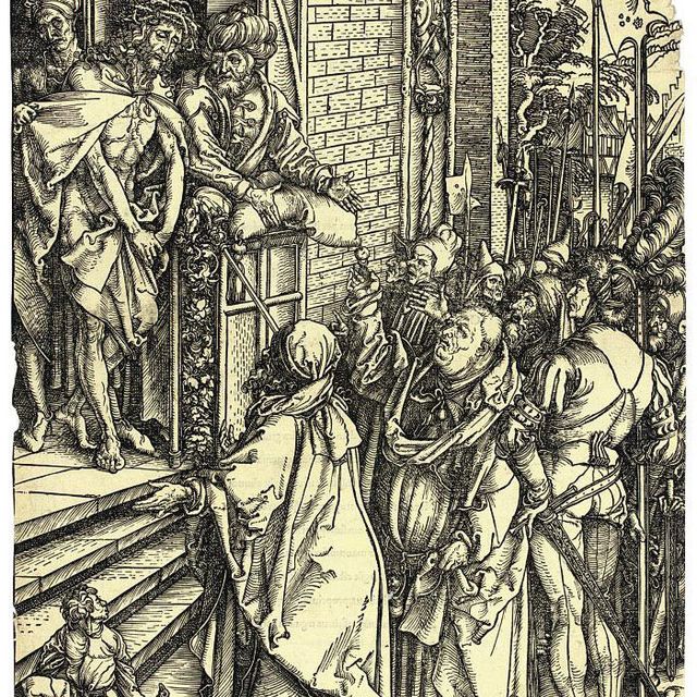 Albrecht Dürer — Ecce Homo, из "Большой страсти" (Барч, 9; Медер, Холстейн, 118)
