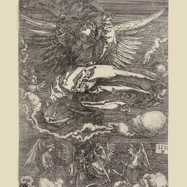Albrecht Dürer — Сударий, который держит один Ангел (ч. 26; М., Зал. 27; С.М.С. 82)