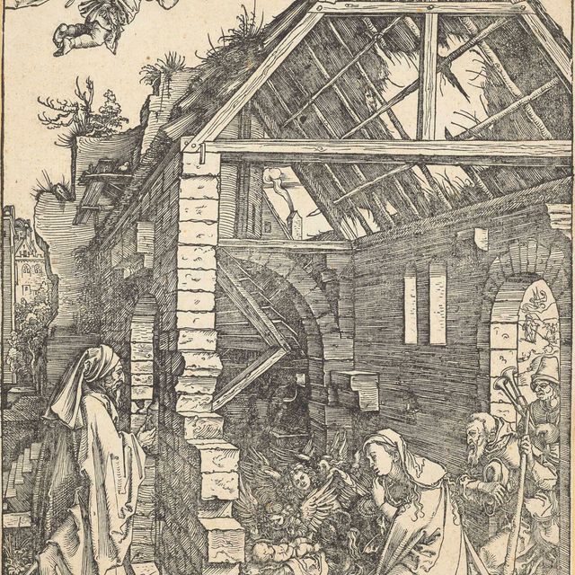 Albrecht Dürer — Рождество Христово, из книги "Жизнь Девы Марии"