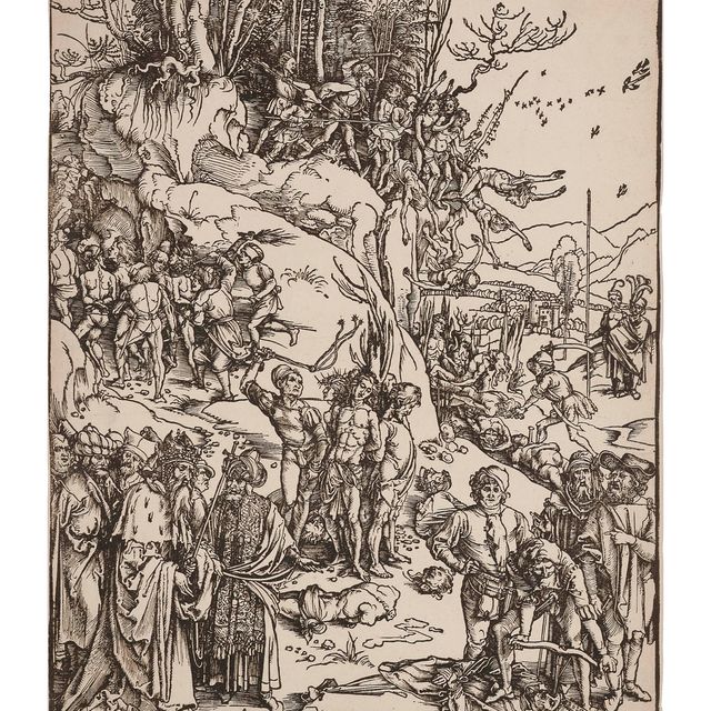 Albrecht Dürer — Мученичество десяти тысяч (стр. 117; М., Зал. 218)
