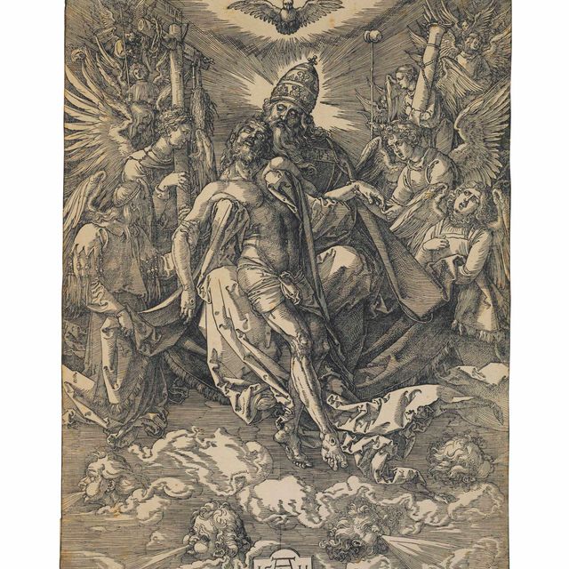 Albrecht Dürer — Святая Троица (Б. 122; М., Зал. 187; С.М.С. 231)