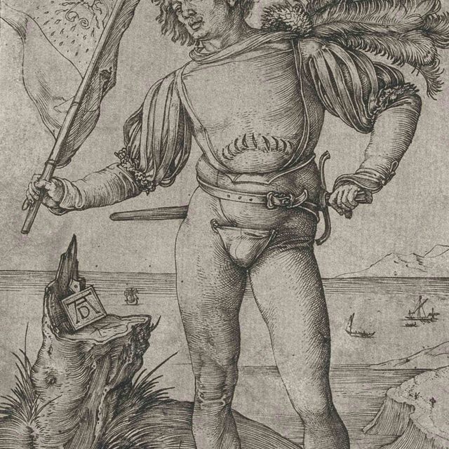 Albrecht Dürer — Знаменосец (Б. 87; М., Холл. 92; С.М.С. 31)