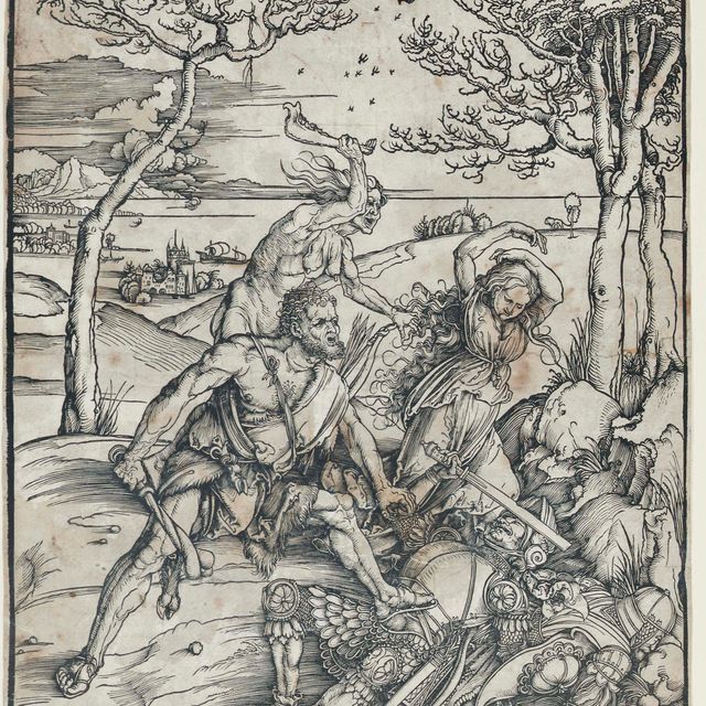 Albrecht Dürer — Геракл, побеждающий близнецов Молионидов (Барч, 127; Медер, Холстейн, 238)