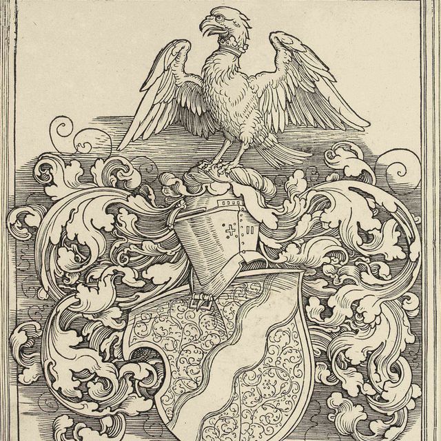 Albrecht Dürer — Герб Майкла Бехайма (Б. 159; М., Зал. 287; С.М.С. 250)