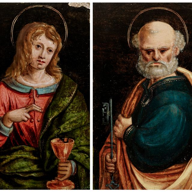 Albrecht Dürer — Святой Иоанн Креститель и святой Петр