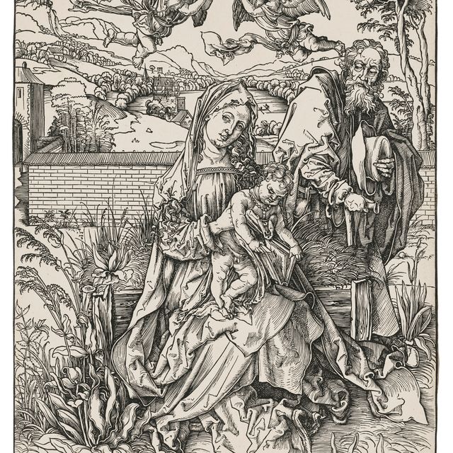 Albrecht Dürer — Святое семейство с тремя зайцами