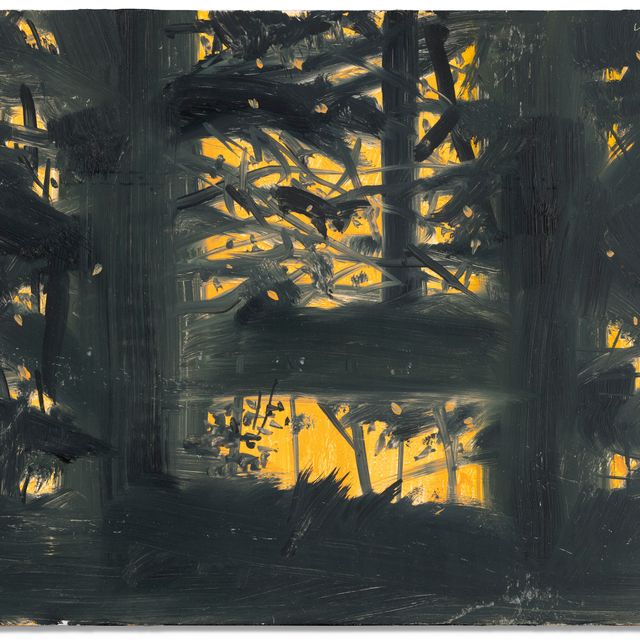 Alex Katz — Оранжевый закат #3
