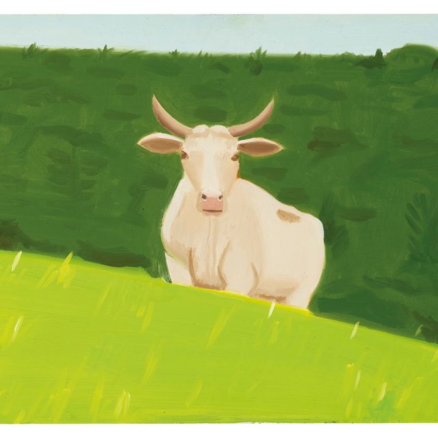 Alex Katz — Корова в поле