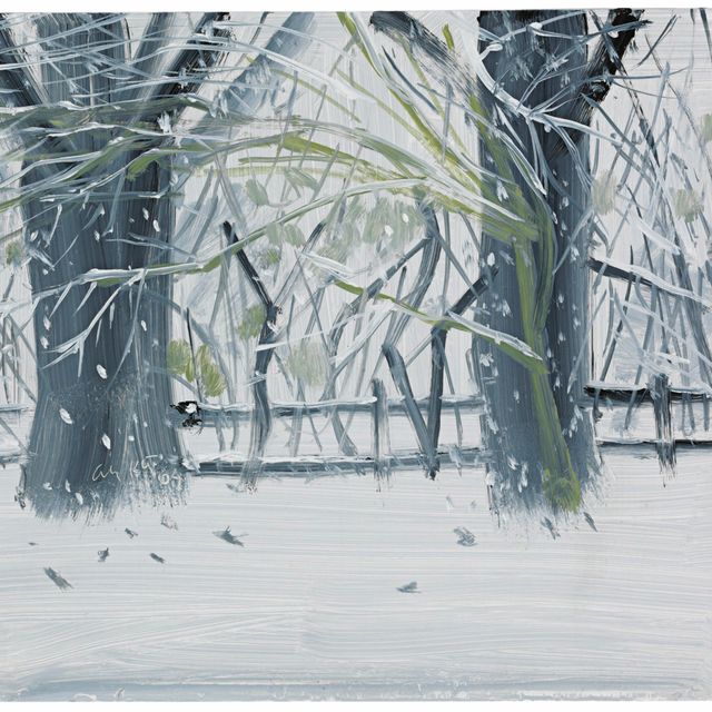 Alex Katz — Снег и забор
