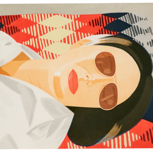 Alex Katz — Лежащая фигура/Индийское одеяло
