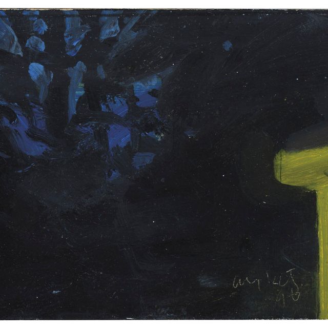 Alex Katz — Этюд для ночного пейзажа