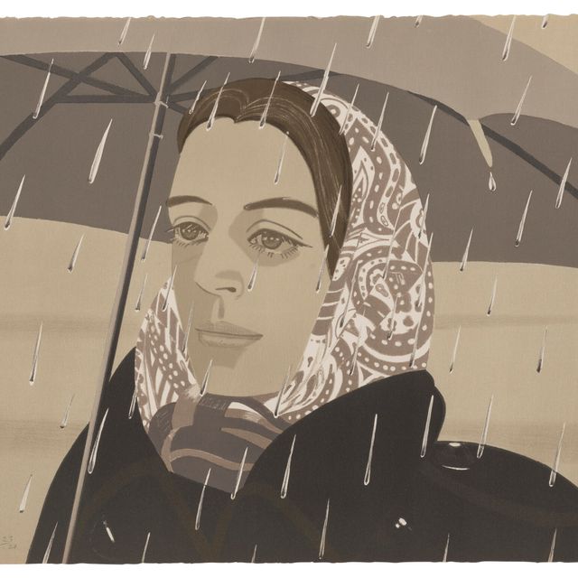 Alex Katz — Серый зонт