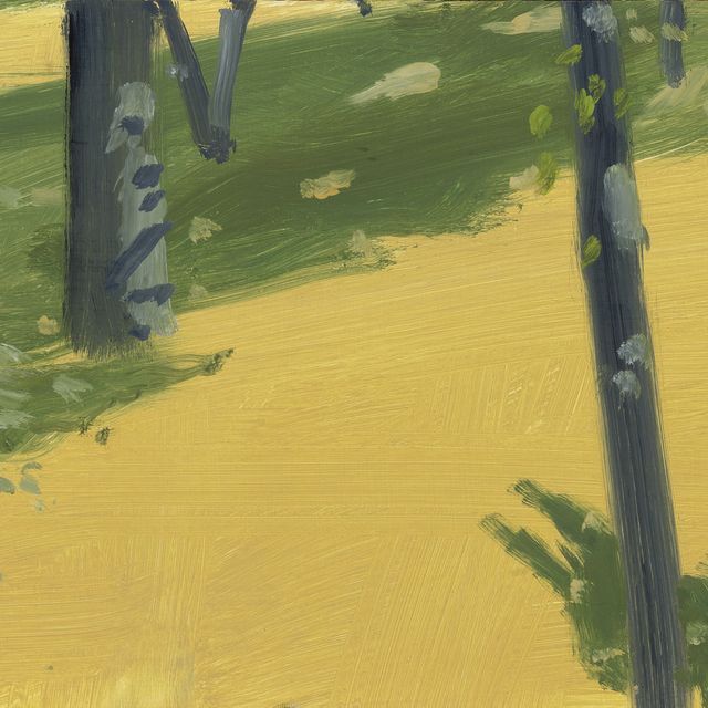 Alex Katz — Желтое поле, Зеленые Тени