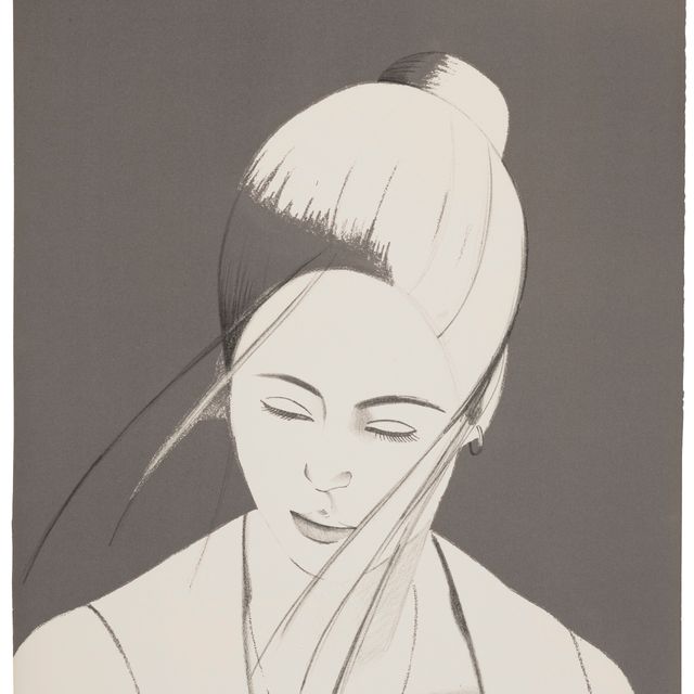 Alex Katz — Памела (Памела в сером)