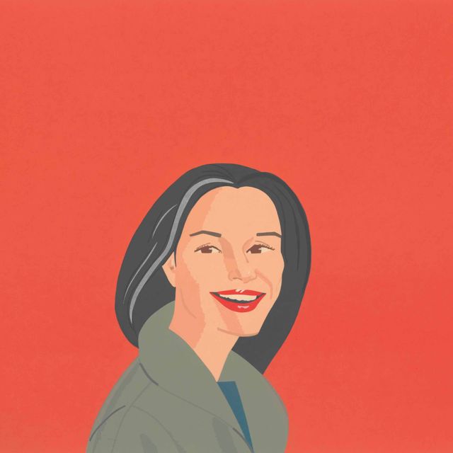 Alex Katz — Широкая Красная Улыбка