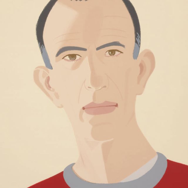 Alex Katz — Алекс Кац, автопортрет (мимоходом); и свитшот II от Алекса и Ады, 1960-е - 1980-е годы.