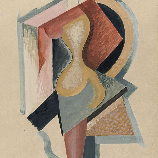 Alexander Archipenko — Стоящая женщина (эскиз для скульптурной росписи)