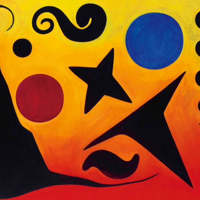 Alexander Calder — Семь черных, красных и синих