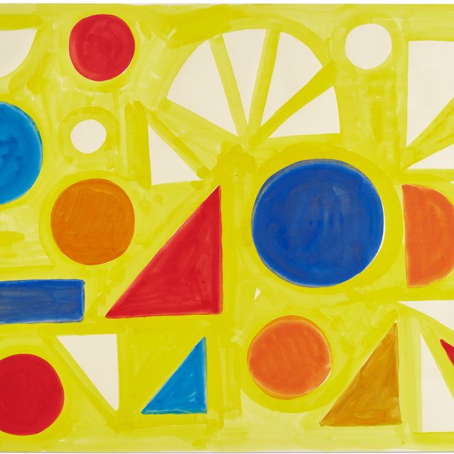 Alexander Calder — Желтый с белым веером