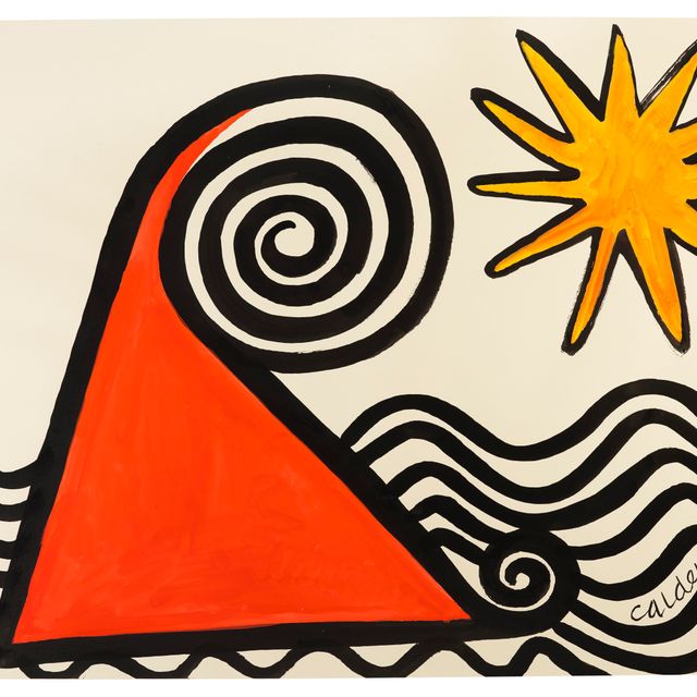Alexander Calder — Фригийский колпак с оранжевой звездой