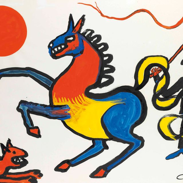 Alexander Calder — Трехцветная лошадь