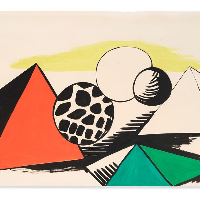 Alexander Calder — Пятнистый шар и пирамиды