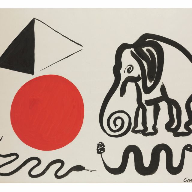 Alexander Calder — Слон у пирамиды