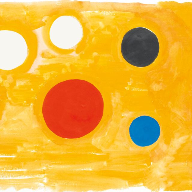 Alexander Calder — Шары на оранжевом фоне