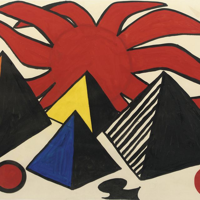 Alexander Calder — Четыре пирамиды и Солнце