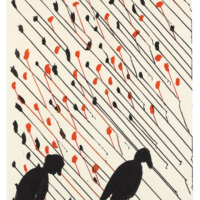 Alexander Calder — Сидящие человек и птица