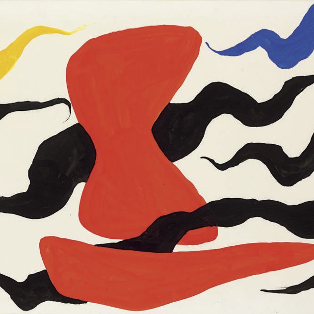 Alexander Calder — Красные Предметы, Вращающиеся Вокруг