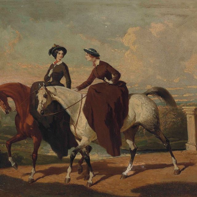 Alfred De Dreux — Две амазонки в походе