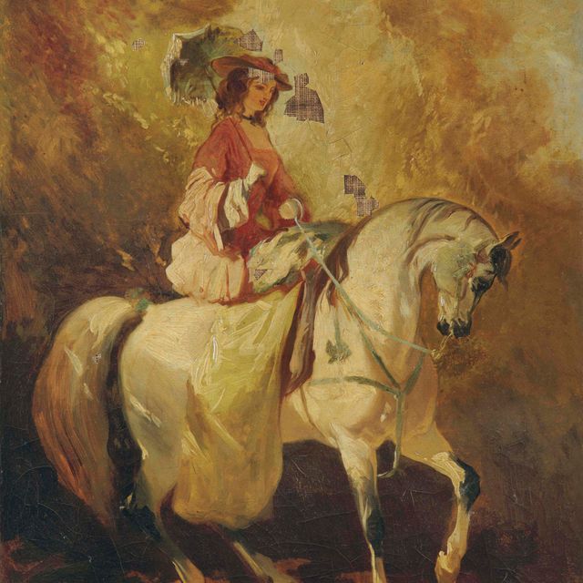 Alfred De Dreux — Эскизесса, Амазонка из Омбреля