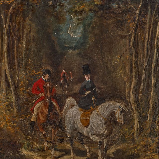 Alfred De Dreux — Амазонка, которая хочет изменить свои привычки, краснеет