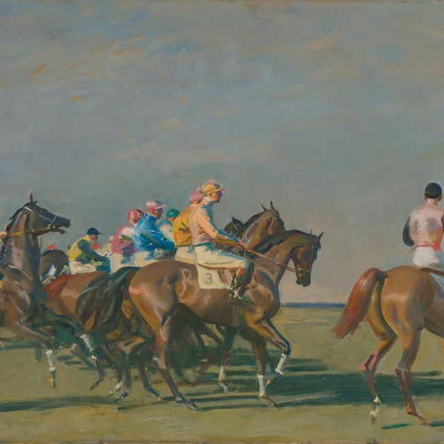 Alfred James Munnings — Шелк и атлас для торфа, по заказу Стартера