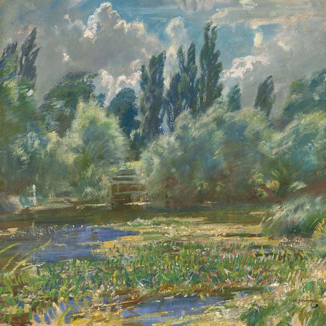 Alfred James Munnings — Бассейн мельницы Лэнгхэм