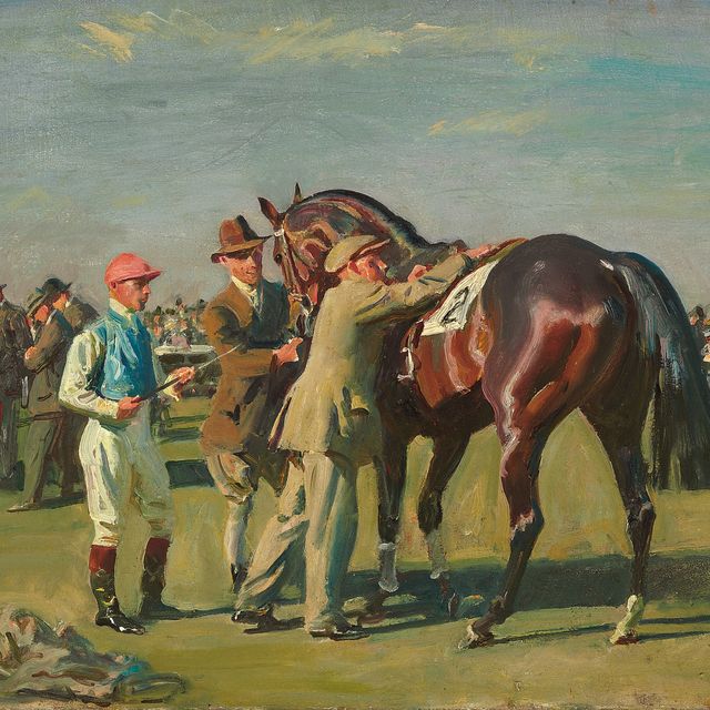 Alfred James Munnings — Этюд для "Загона для верховой езды в Эпсоме"
